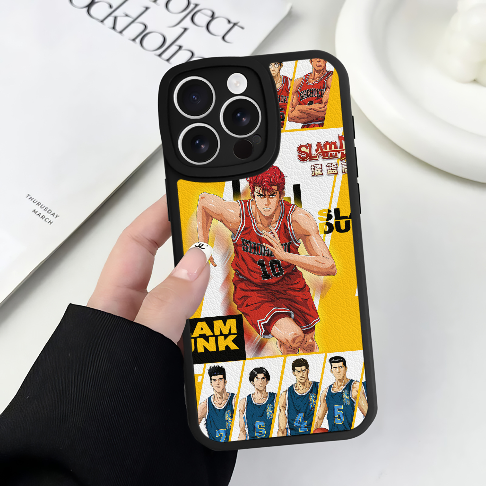 （画像用） SLAM DUNK／スラムダンク 【iPhone 16シリーズ対応】シリコンスマホケース（レザー調） 材質：シリコン